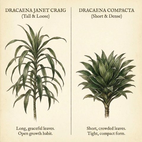 Comparison of loose Janet Craig vs dense Compacta