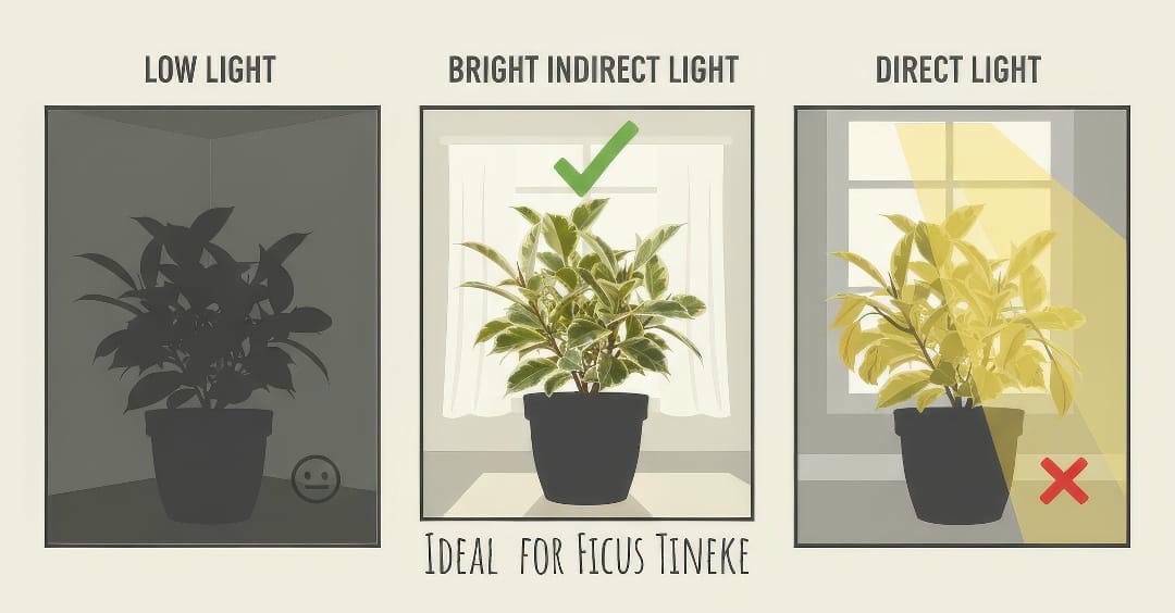 Ficus Tineke Light guide